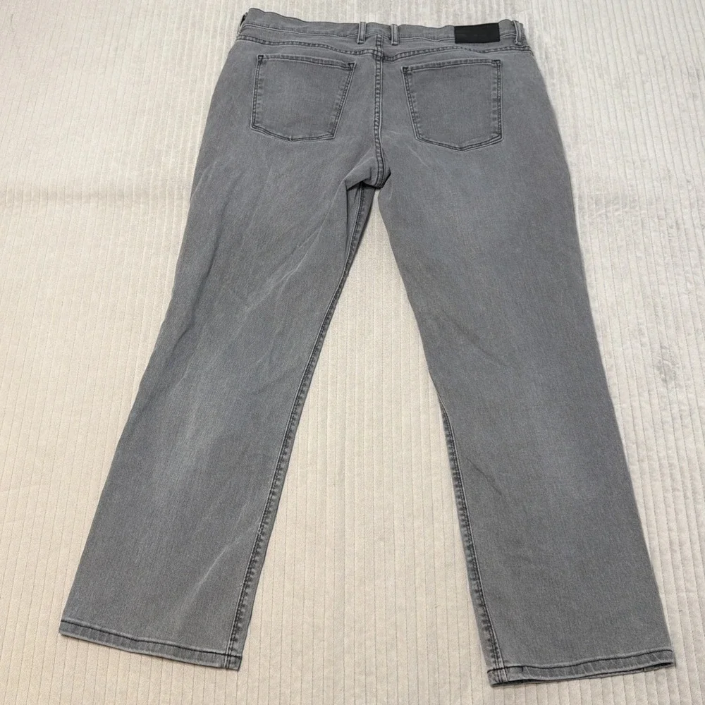Mott And Bow Jeans Mens 36x30 Mercer Straight Leg Slim Gray Denim